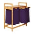Lumaland Wäschekorb Bambus 73 x 64 x 33 cm – Lila