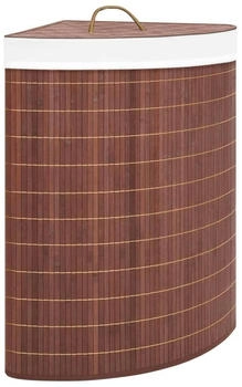 vidaXL Eck-W&auml;schekorb Bambus Braun 60 L - 320760