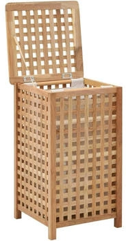 vidaXL W&auml;schetruhe Walnuss Massivholz : Gr&ouml;&szlig;e - 39 x 39 x 65 cm - 247603XL