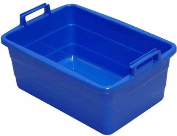 Lockweiler Wanne eckig 50 cm/26 l blau L30059