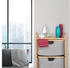 Relaxdays Wäschekorb mit 3 Fächern und Ablage, aus Bambus, braun, 44x96x34,5 cm, 72 Liter