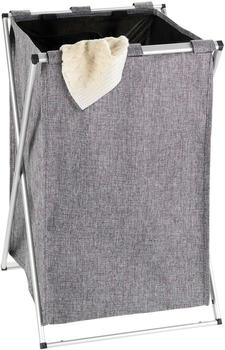 Wenko W&auml;schekorb Uno Grau meliert, aus Polyester, faltbar, 35x58x38 cm, 52 Liter