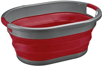 Westmark W&auml;schekorb rot, faltbar, mit 2 Griffen, Kunststoff und Gummi, 53,5x24x38 cm, 24 Liter