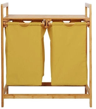 Lumaland W&auml;schekorb Bambus 73 x 64 x 33 cm - Gelb - gelb