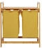 Lumaland Wäschekorb Bambus 73 x 64 x 33 cm - Gelb - gelb