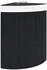 vidaXL Eck-Wäschekorb Bambus Schwarz 60 L - 320762