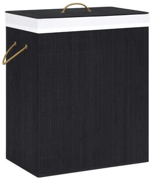 vidaXL Bambus-Wäschekorb V1 : Farbe - Schwarz, Größe - 100 L - 320746XL