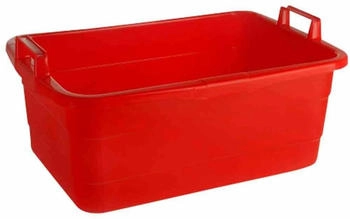 Lockweiler Wanne eckig 50 cm/26 l rot - L30060