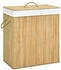 vidaXL Bambus-Wäschekorb mit 2 Fächern 100 L - 320740