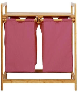 Lumaland W&auml;schekorb Bambus 73 x 64 x 33 cm - Rosa