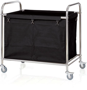WAS Germany Wäschewagen, 90 x 54 x 92 cm, Edelstahl/Nylon - weiß Edelstahl 4421 204
