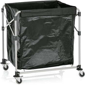 WAS Germany Wäschewagen, 1 Wäschesack, 89,5 x 66 x 86 cm, Eisen pulverbeschichtet - weiß Metall 4434 300