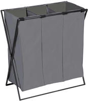 WENKO W&auml;schesammler Mod. Trio XL Grau mit drei F&auml;chern 71297800