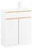 SoBuy BZR79-W Wäscheschrank mit ausklappbarem Wäschesäcken Wäschesack Badmöbel Weiß bht ca. 71x85x33cm