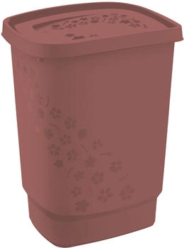 Rotho W&auml;schesammler Flowers, 55 l iron rot