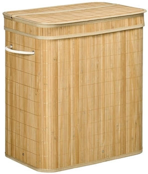 HomCom W&auml;schekorb, Natur, Naturmaterialien, 54.2x59.5x35.2 cm,