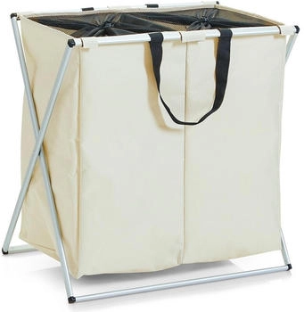 HTI-Living W&auml;schekorb W&auml;schesammler mit 2 F&auml;chern (1 W&auml;schesammler), W&auml;schetonne