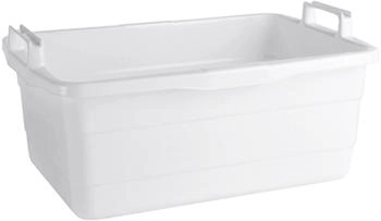 Lockweiler Wanne 62x43x25cm 45l eckig Kunststoff weiß