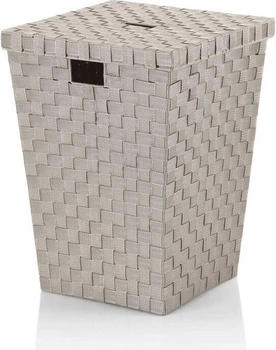 Kela Wäschebox Alvaro PP-Faserband silbergrau 40,0x40,0x52,0cm