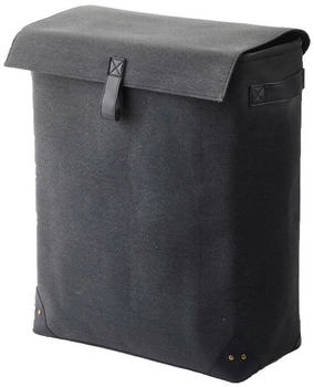 Aquanova Wäschekorb Arian, Grau, Dunkelgrau, Textil, 75 L, rechteckig, 25x60x50 cm
