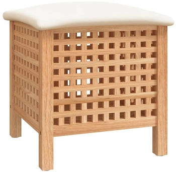 vidaXL Badhocker 48x47,5x52 cm Massivholz Nussbaum