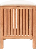 vidaXL Badhocker 40,5x40x52 cm Massivholz Nussbaum