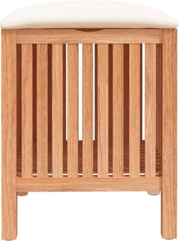 vidaXL Badhocker 40,5x40x52 cm Massivholz Nussbaum