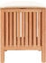 vidaXL Badhocker 40,5x40x52 cm Massivholz Nussbaum