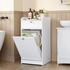 Vasagle Badschrank mit Wäschekorb, Wäscheschrank, Badezimmerschrank mit 1 Schublade und 1 Wäschebox,