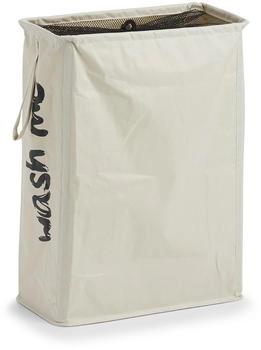 Sellmer Zeller 14282 Wäschesammler "Wash me", Polyester, beige, ca. 20x40x56 cm,