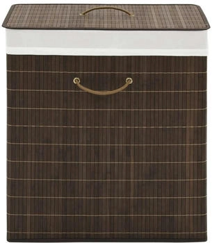 vidaXL Bambus-W&auml;schekorb Rechteckig : Farbe - Dunkelbraun - 245582XL
