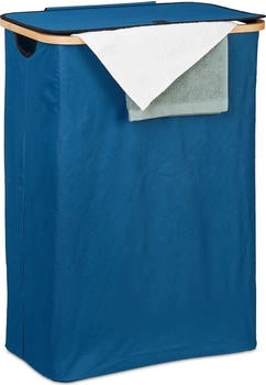 Relaxdays Wäschekorb Wäschesammler Wäschetonne Wäschekiste Wäschebehälter faltbar 105 l