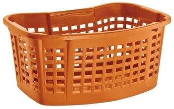 Buri W&auml;schekorb, 40L W&auml;sche Box Volumen, W&auml;schesammler mit 60 x 40 x 28 cm Au&szlig;enma&szlig;, W&auml;sche Sortierer gro&szlig;, Aufbewahrungskorb orange