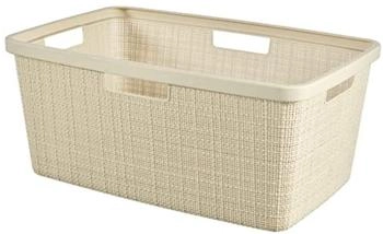 Curver Jute Wäschekorb 46L Off White/Beige (245980)