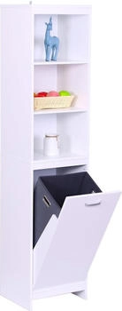 Relaxdays Badezimmerschrank Wäscheschrank mit 44 l