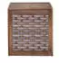 MCW MCW-G37 Wäschekorb Massivholz Shabby-Look Geflecht 61x51x35cm, braun (70785)