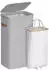 Songmics Wäschekorb 100L mit Deckel taubengrau (LCB811GD01)