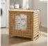 CLP Ronthy Wäschebox Bambus mit Wäschesack 70L (326791)
