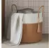 vidaXL Aufbewahrungskorb Baumwolle braun/weiß Ø40x35cm (358498)