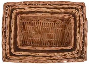 vidaXL Aufbewahrungskorb-Set 4-tlg. ineinander schachtelbar Weidengeflecht Braun (286981)