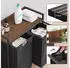 Mondeer Wäschekorb 2 Fächer, Metallrahmen, Rollen, 2x50L (HDLS04BK-GAN)