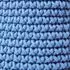 Homescapes Gestrickter runder Aufbewahrungskorb, Baumwolle, Blau, 42x37cm (SF2017B)
