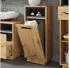 VICCO Wäscheschrank Beatrice 38x93x30 cm Artisan Eiche/anthrazit
