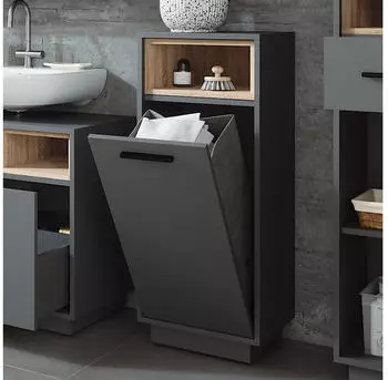 VICCO W&auml;scheschrank Beatrice 38x93x30 cm Anthrazit/Sonoma