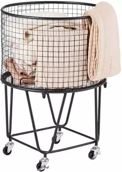 VEVOR W&auml;schewagen W&auml;schesammler 40L 27kg Tragkraft 360&deg;-Drehr&auml;der