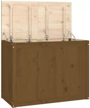 vidaXL W&auml;schetruhe honigbraun 88,5x44x66cm Massivholz Kiefer (823572)