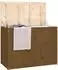 vidaXL Wäschetruhe honigbraun 88,5x44x66cm Massivholz Kiefer (823572)