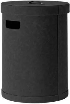 Blomus SAHLA Wäschesammler 50L, Wildleder, schwarz (68360)