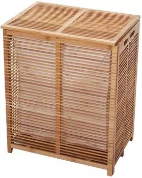 Mendler W&auml;schetruhe HWC-B18, Bambus 61x50x35cm (57563)