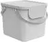 Rotho Albula Wäschesortiersystem mit Deckel 40L, Mistletoe White (1049801023)